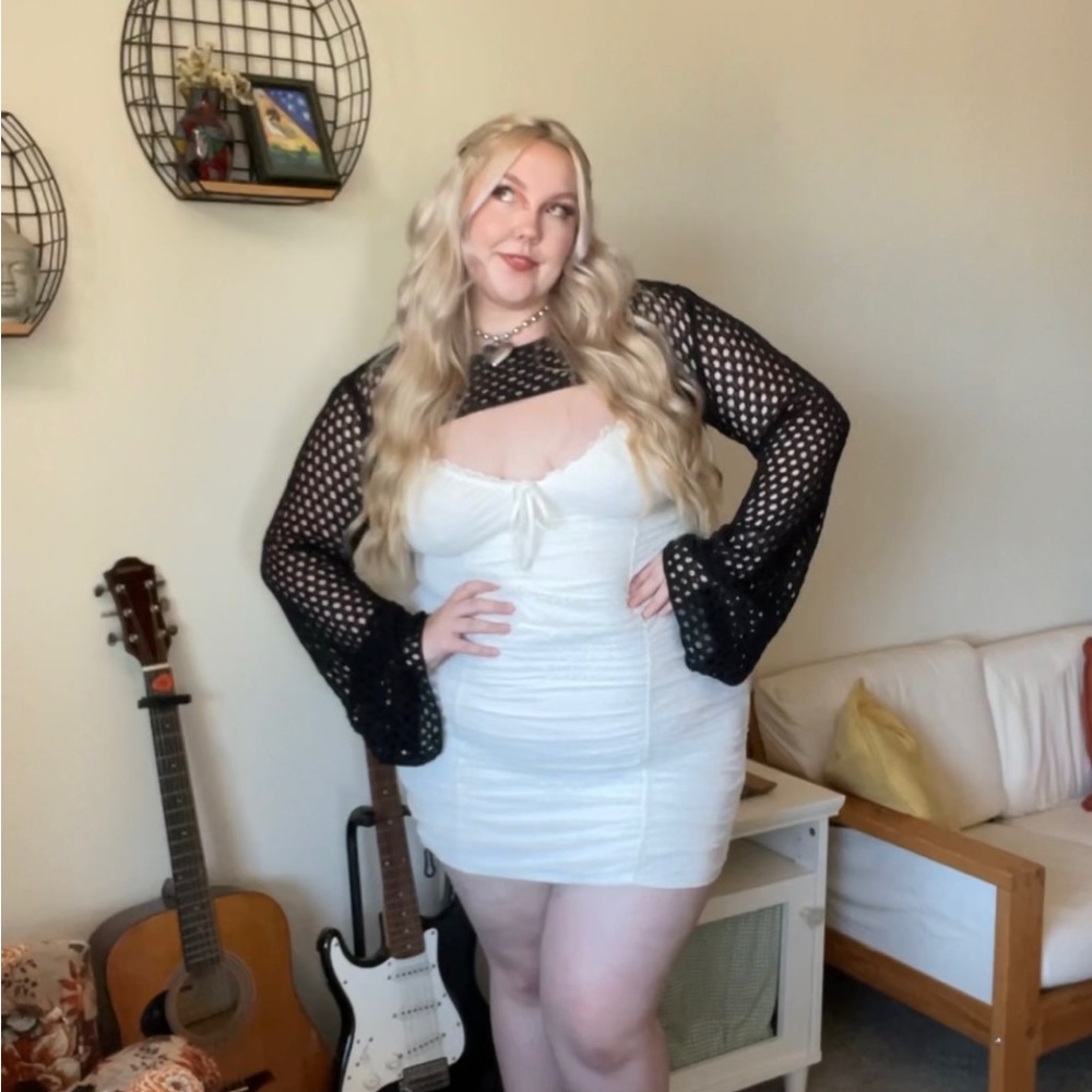White Bodycon Elegant H&M Mini White Dress